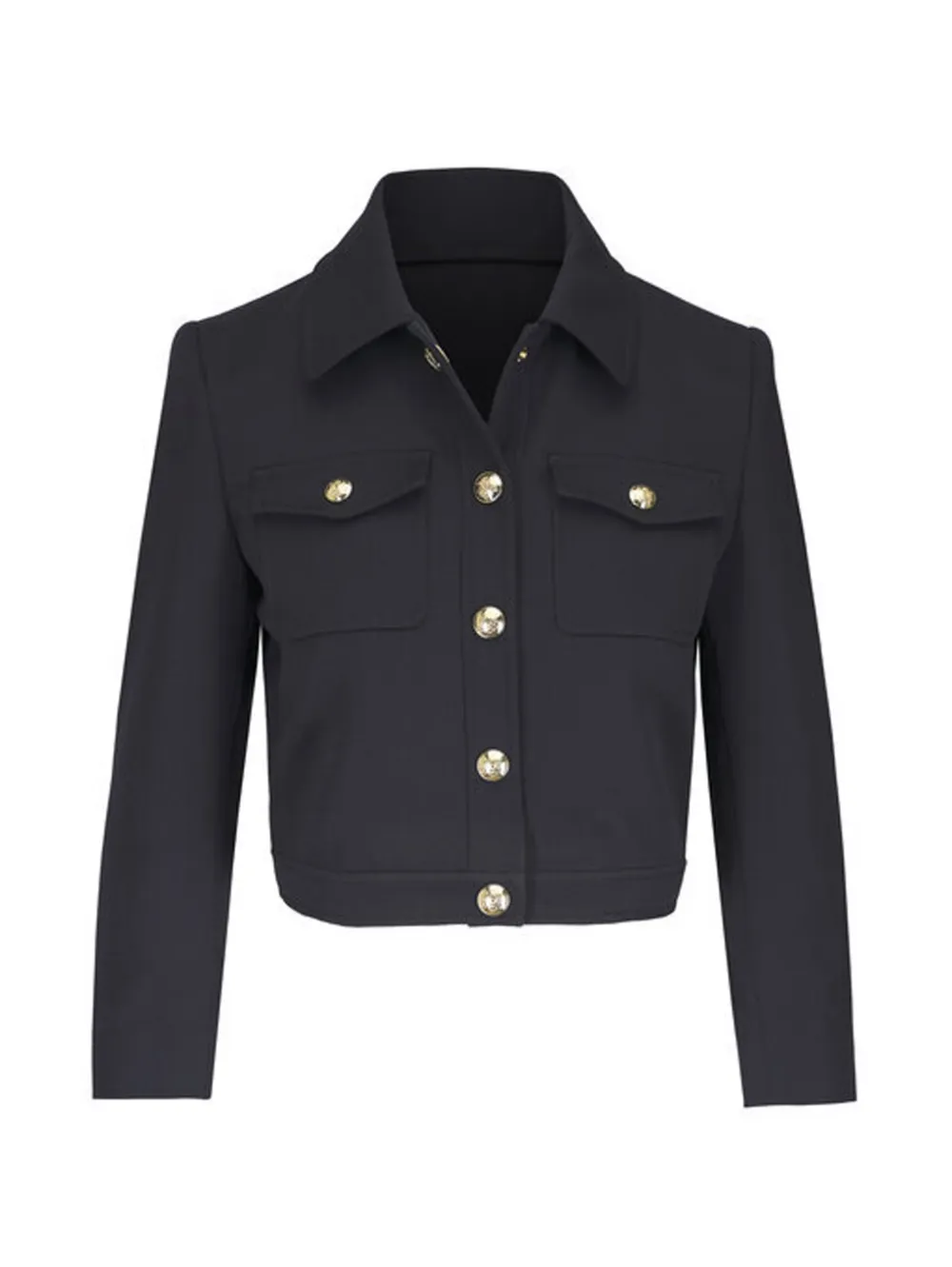 Nili Lotan Edna button cropped jacket - Nero