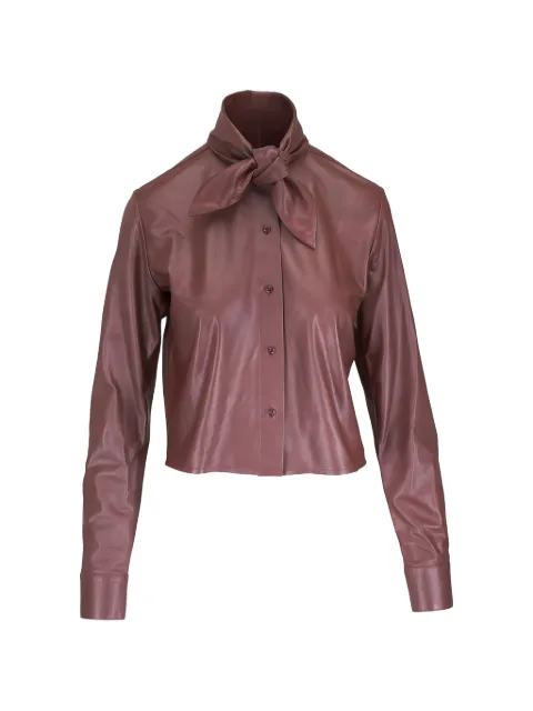 TWP blusa con botones y moño