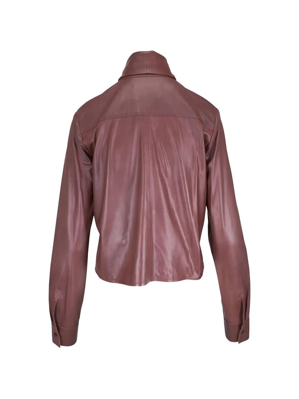  Twp Tie Button Blouse - Brown 