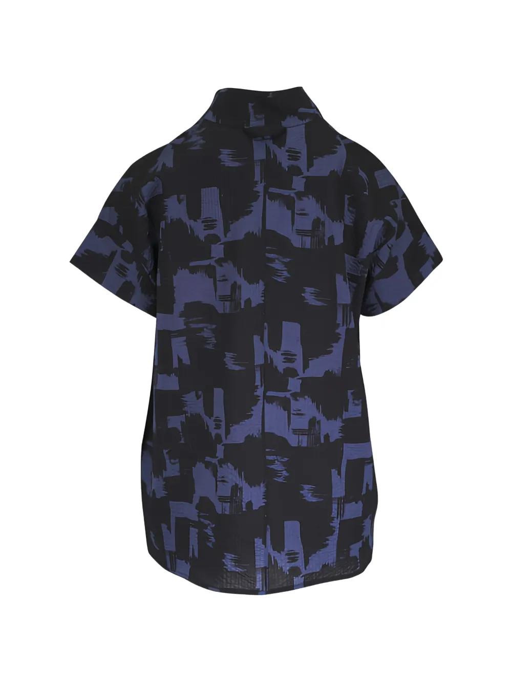  Zero + Maria Cornejo Brushstroke Ripple Blouse - Black 