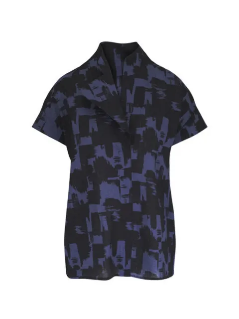 Zero + Maria Cornejo brushstroke ripple blouse