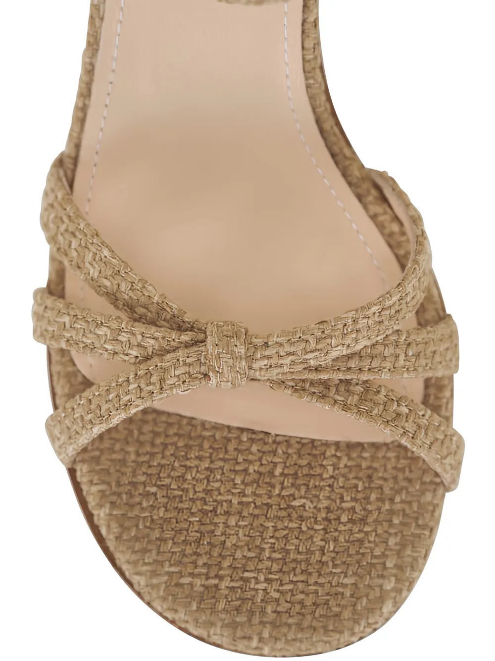 AGL Sandalen met bandjes en strik Beige