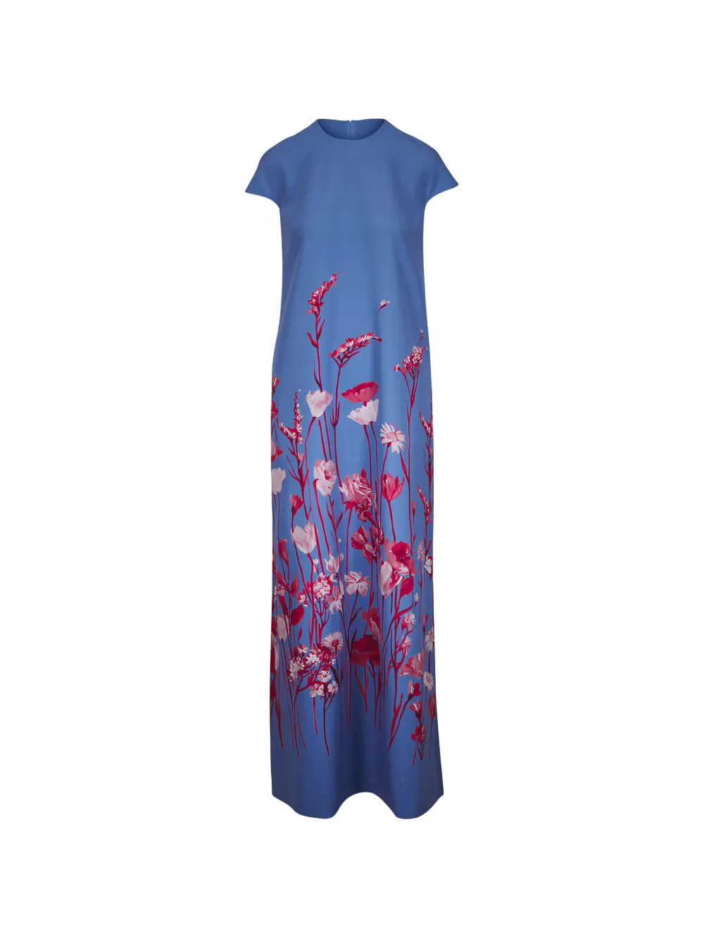 Lela Rose Augusta floral-pattern dress - Blu