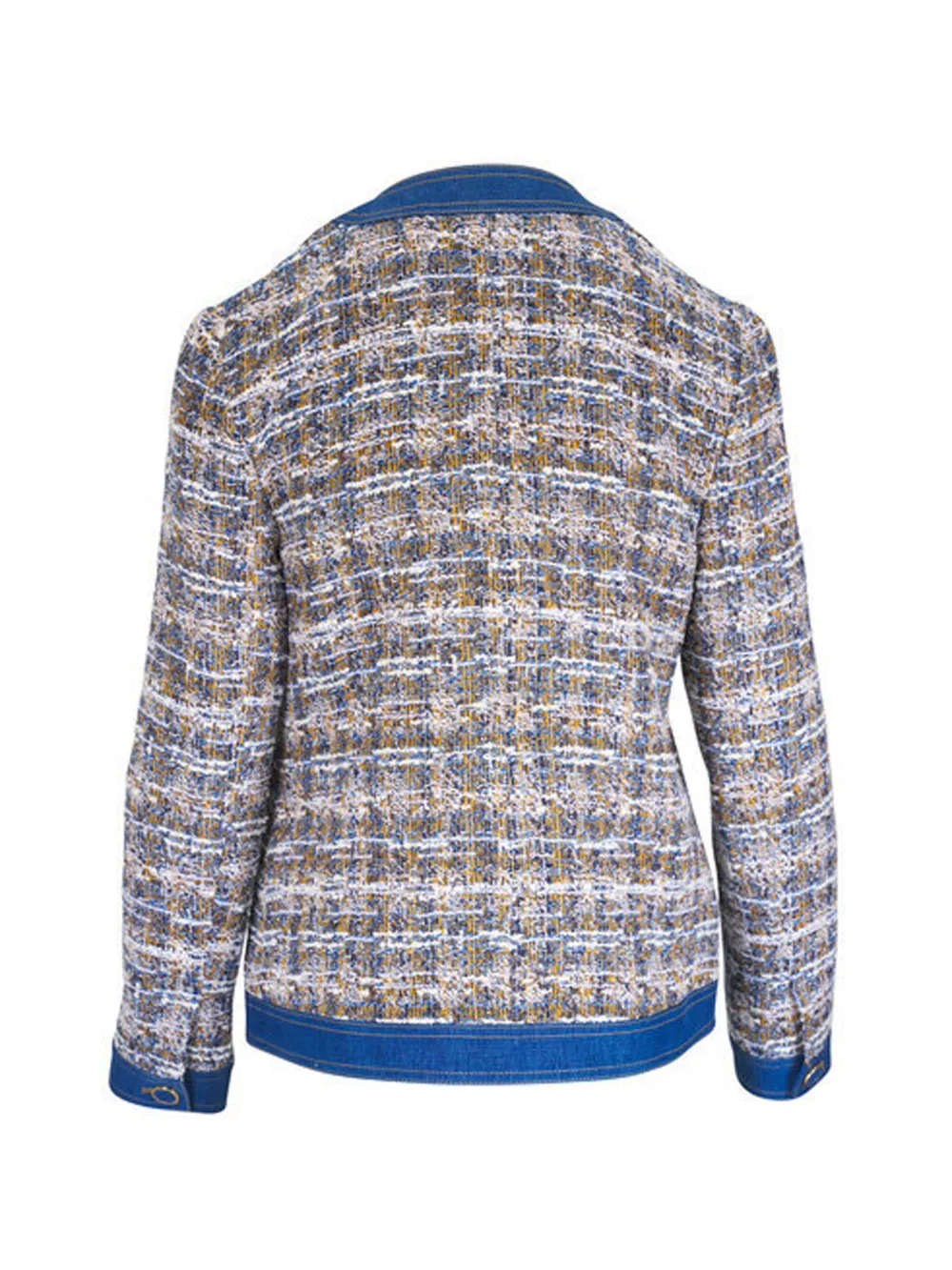 Veronica Beard Ainslie Tweed Jacket - Blue 