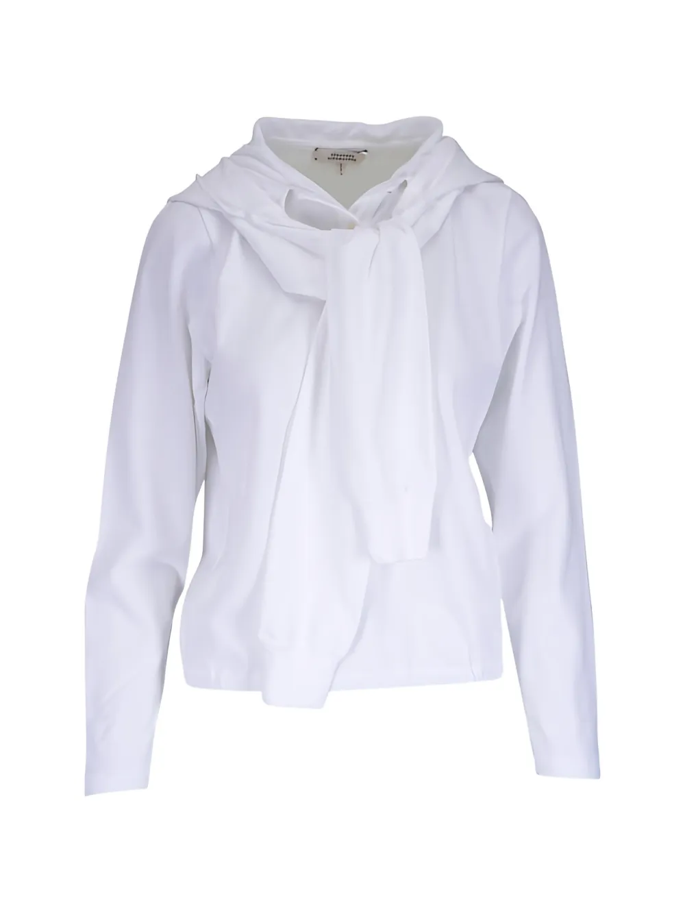 Dorothee Schumacher Sporty Romance hooded blouse - Bianco