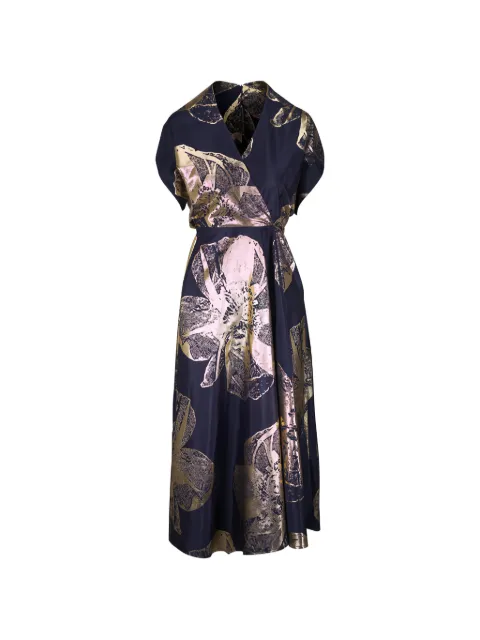 Zero + Maria Cornejo floral V-neck midi dress