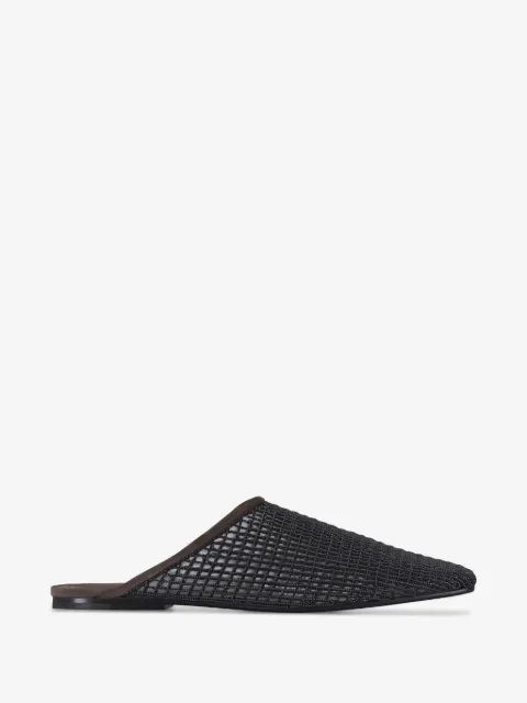Brunello Cucinelli mesh mules