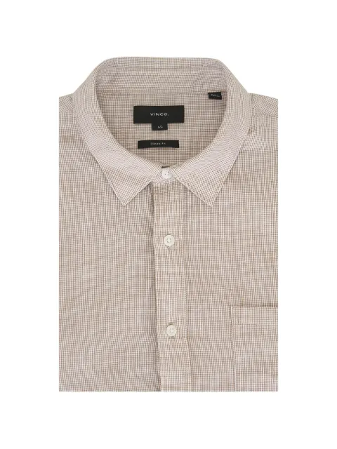 Vince Teak plaid shirt
