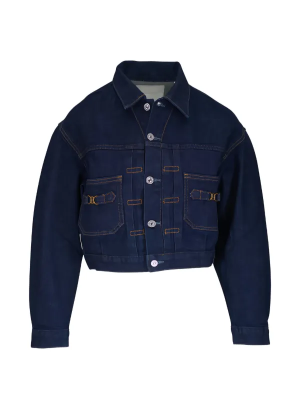 Citizens of Humanity Buckle Denim Jacket in Blue