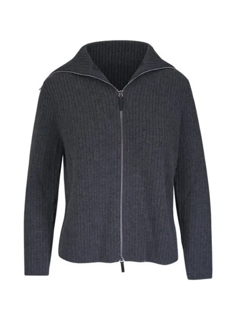 Lafayette 148 ribbed zip cardigan