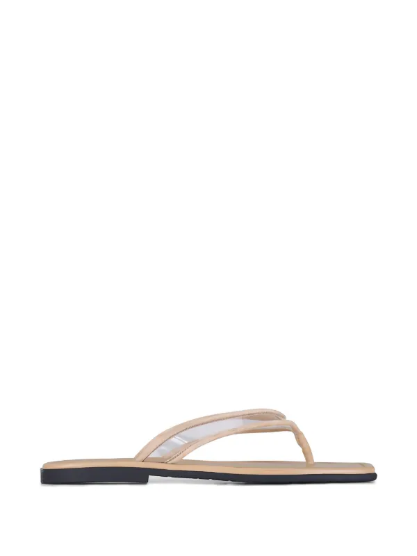 Veronica Beard Clear Strap Sandals in White