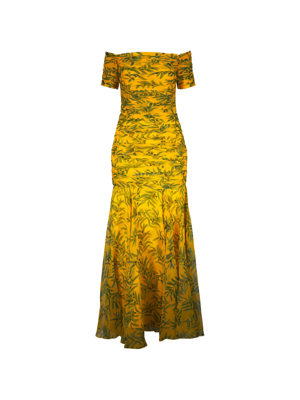 Carolina Herrera off-shoulder ruffled dress - Giallo