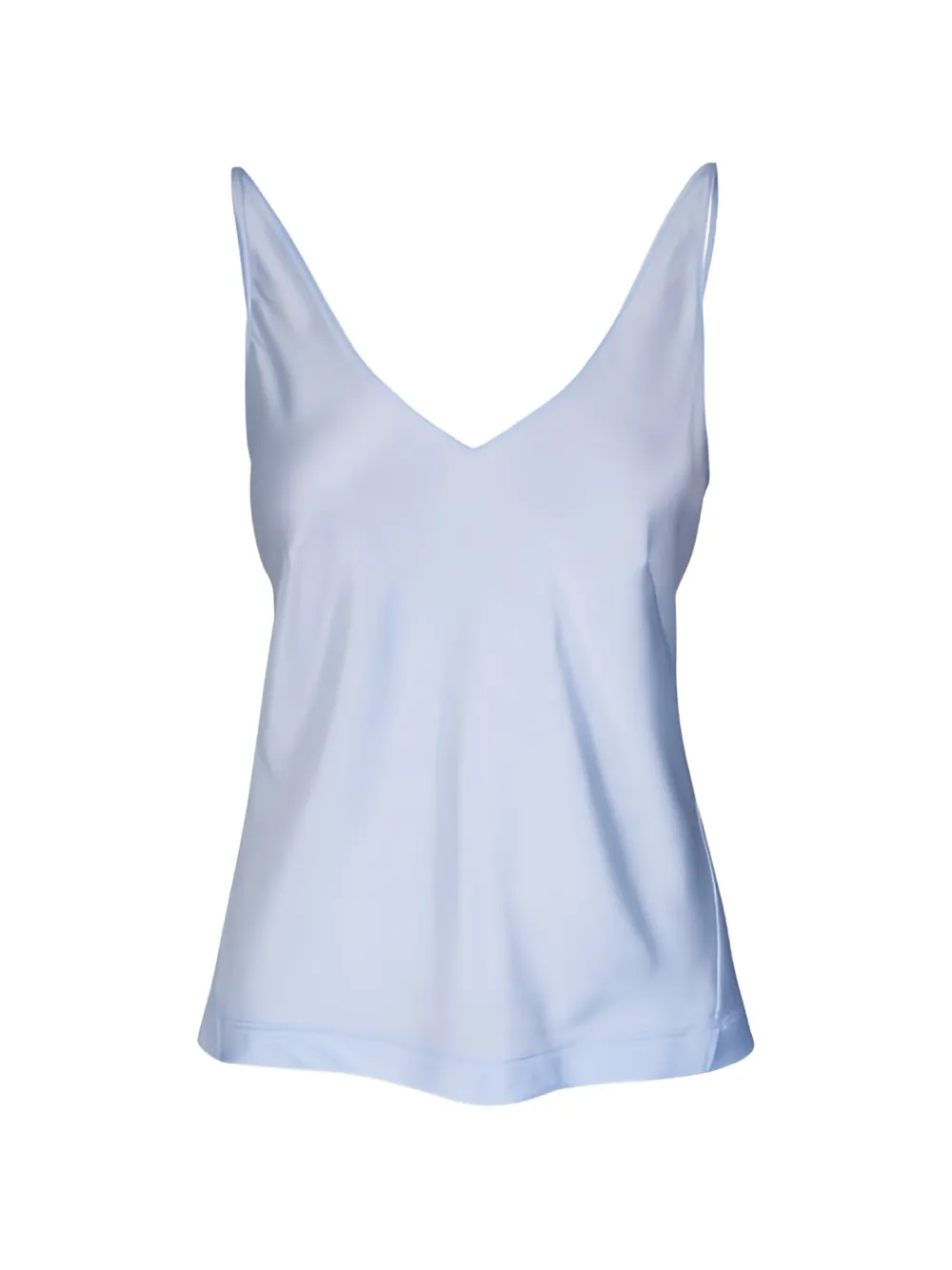 Dorothee Schumacher Sense of Shine V-neck spring blouse - Blu