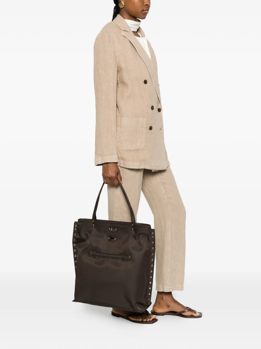 Zanellato Medium A'spasso shopper Bruin