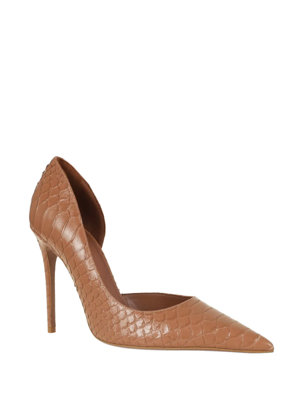 Paris Texas pointed snake-effect pumps Bruin