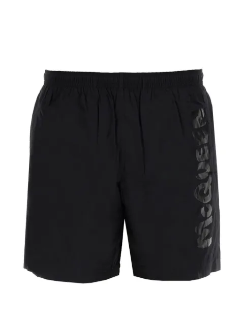 Alexander McQueen logo-print swim shorts