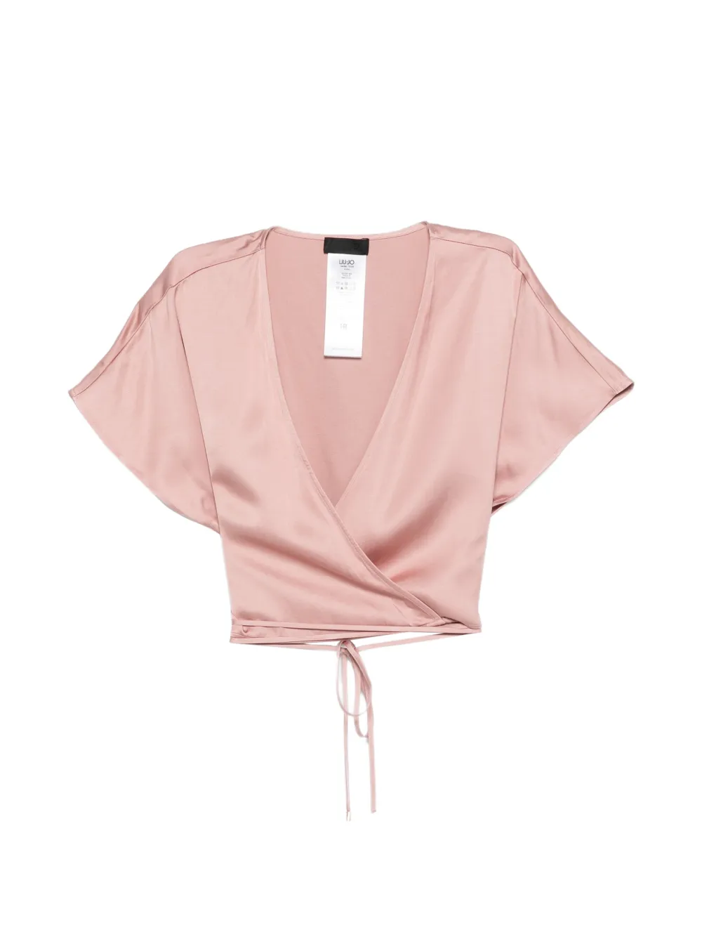 LIU JO V-neck tie-fastening top - Rosa