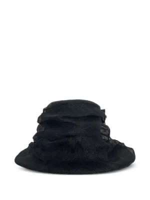 Comme Des Garçons x Hizume ラッフル ワイドブリム ハット | ブラック