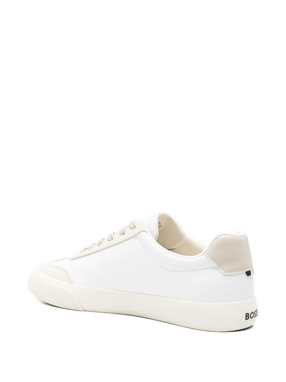 BOSS panelled lace-up sneakers Wit