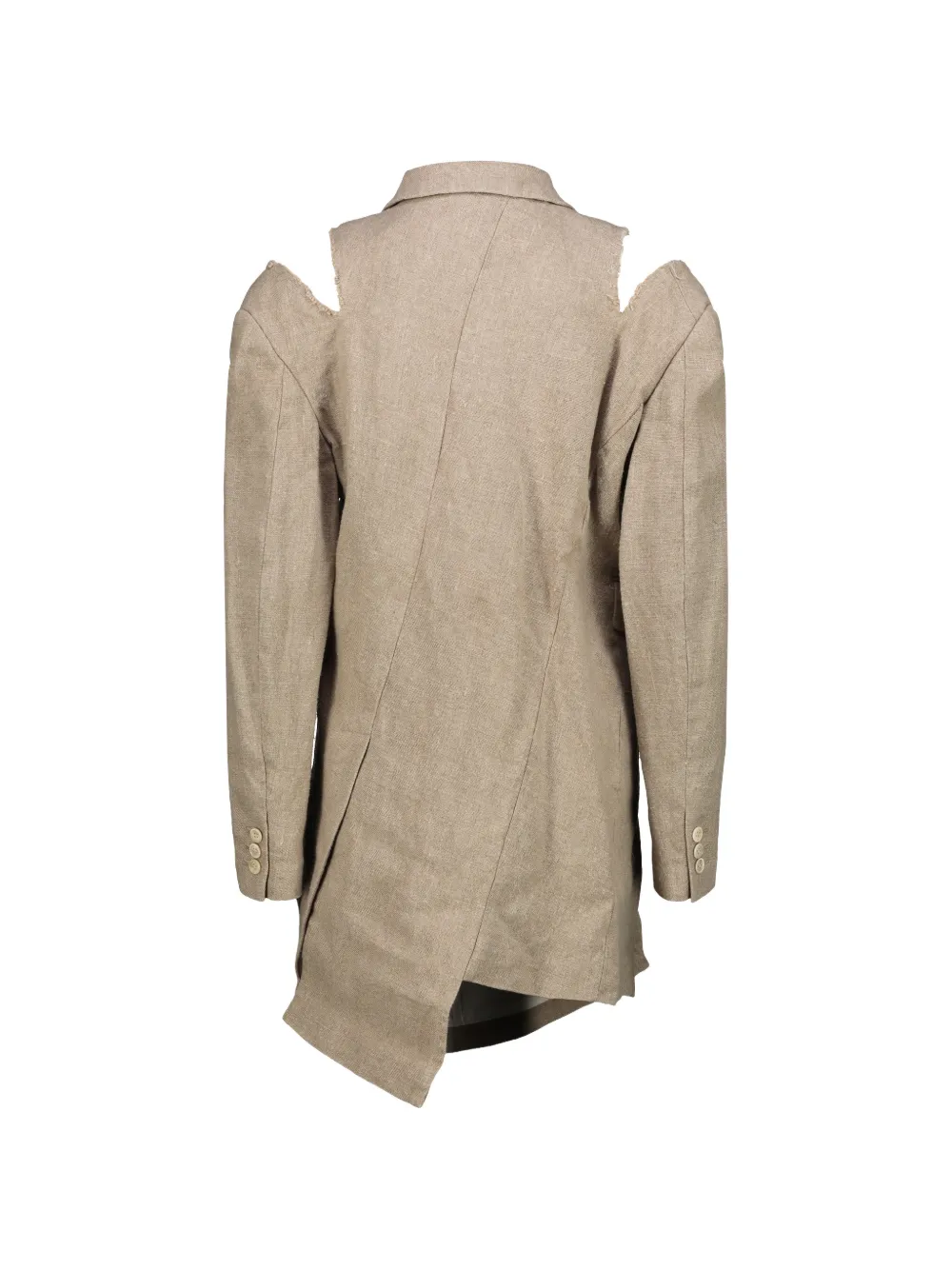 Comme Des Garçons Blazer met uitgesneden details Beige