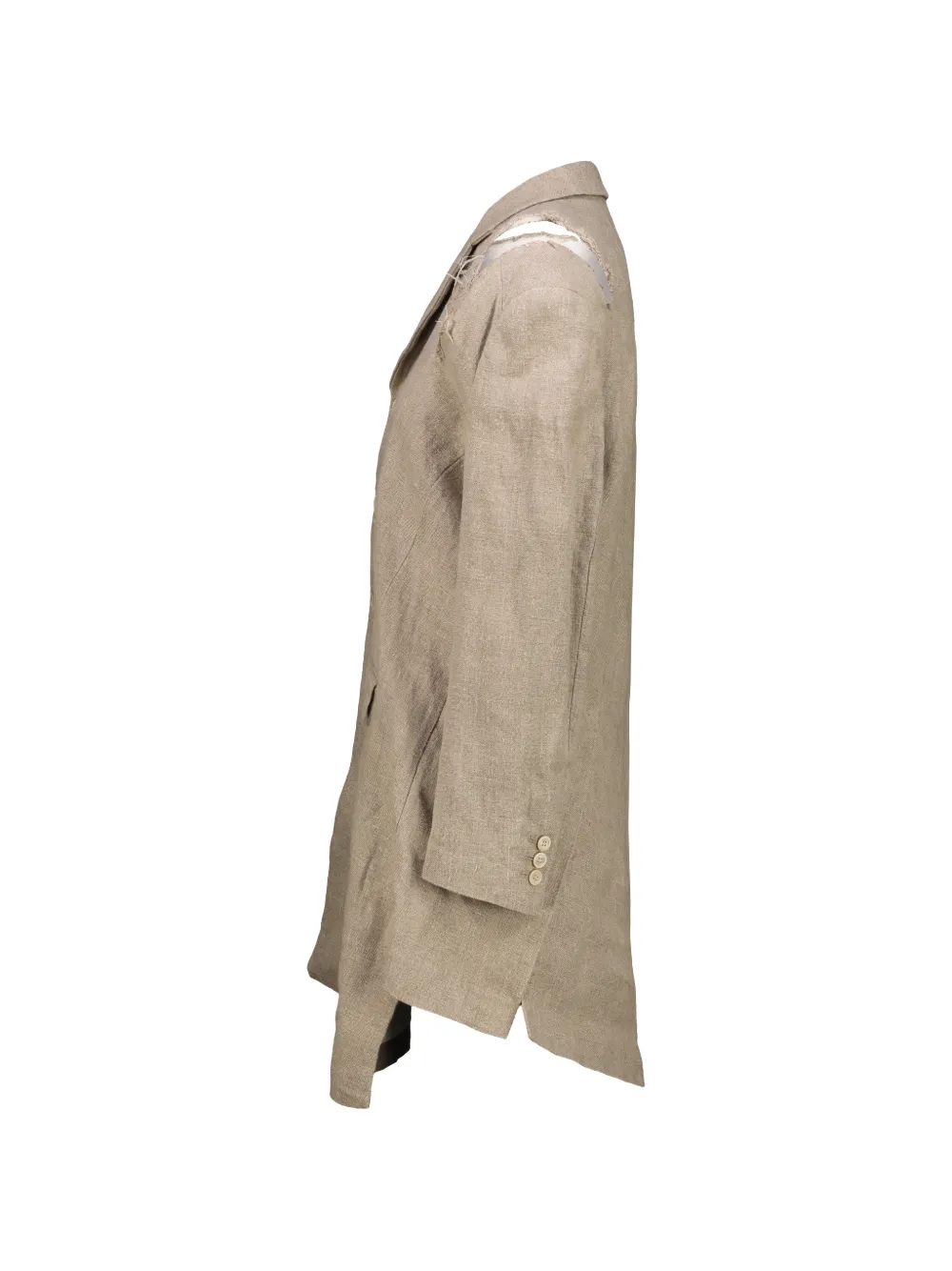Comme Des Garçons Blazer met uitgesneden details Beige