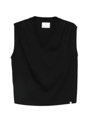 CHANEL Pre-Owned 1990s CC Cropped Tank Top | Black | FARFETCH