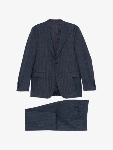 Canali traje de dos piezas con motivo de rayas
