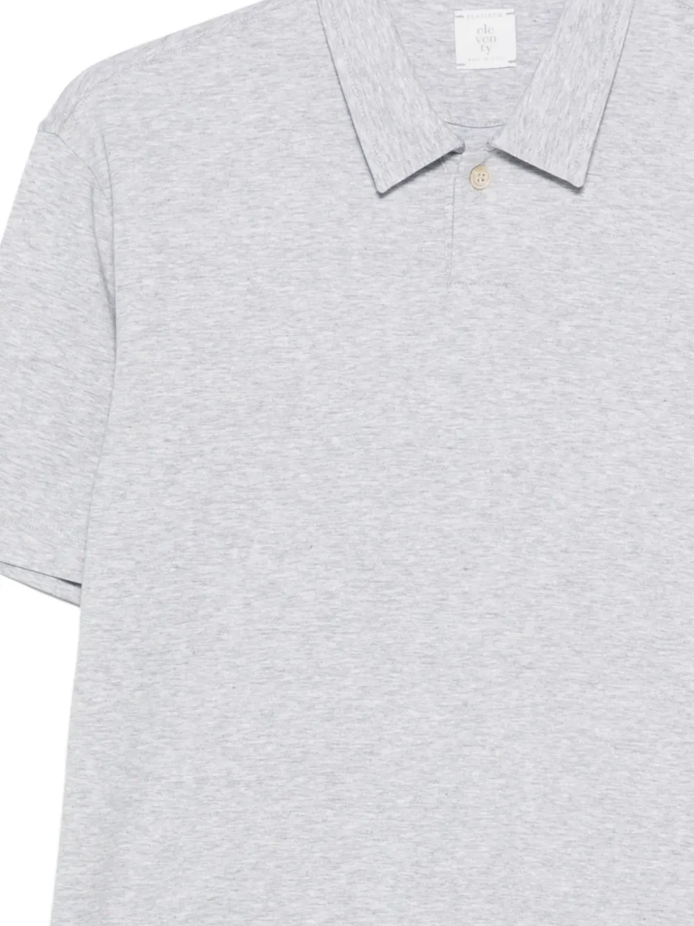 Eleventy Poloshirt met knopen Grijs