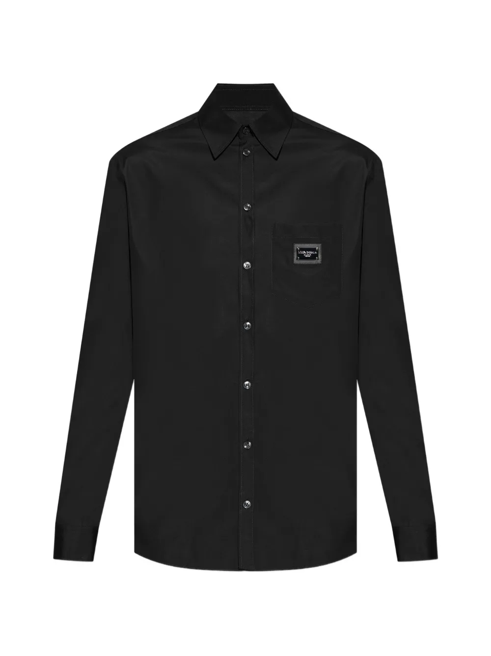 Dolce & Gabbana chest-pocket long-sleeve shirt - Schwarz