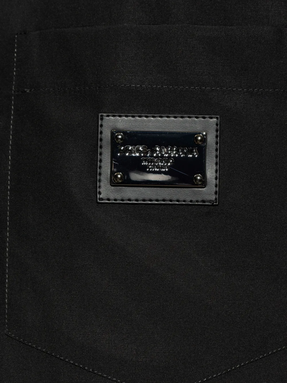 Dolce & Gabbana Katoenen Martini-fit overhemd met label Zwart