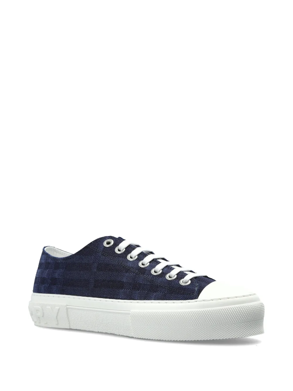 Burberry lace-up platform sneakers Blauw