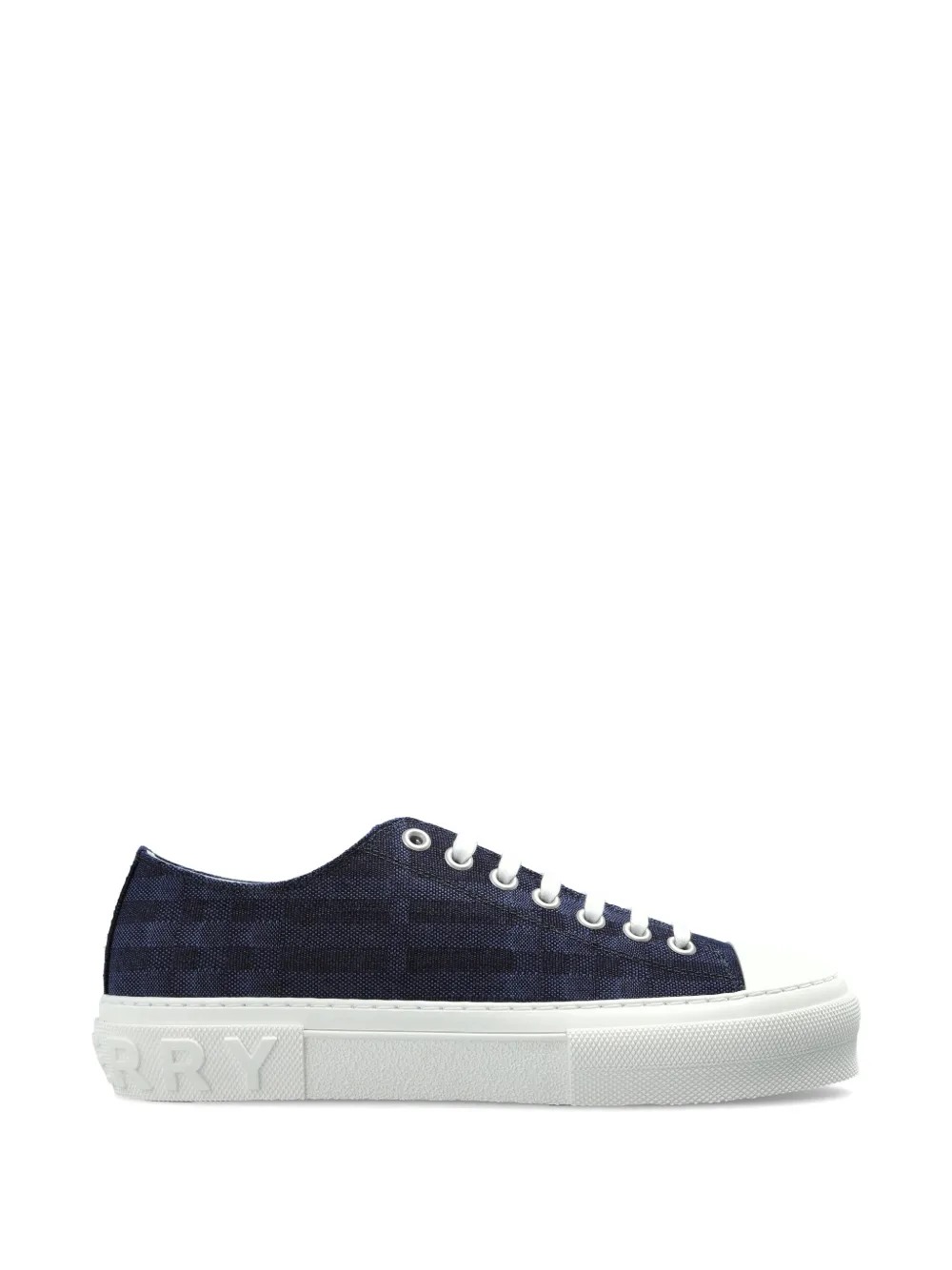 Burberry lace-up platform sneakers - Blu