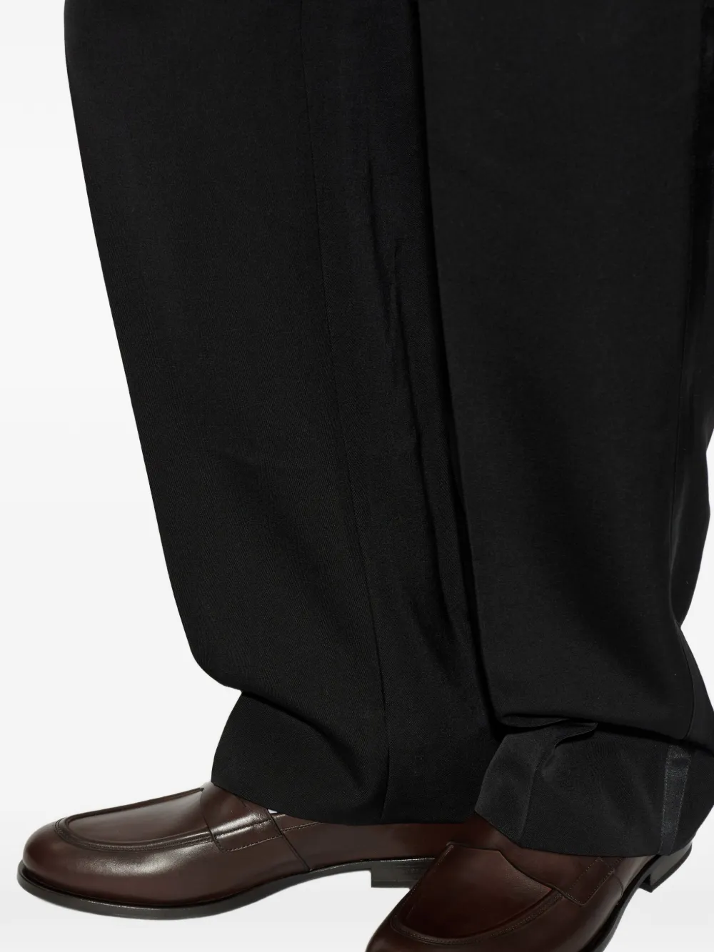 Fabi Leren penny loafers Bruin