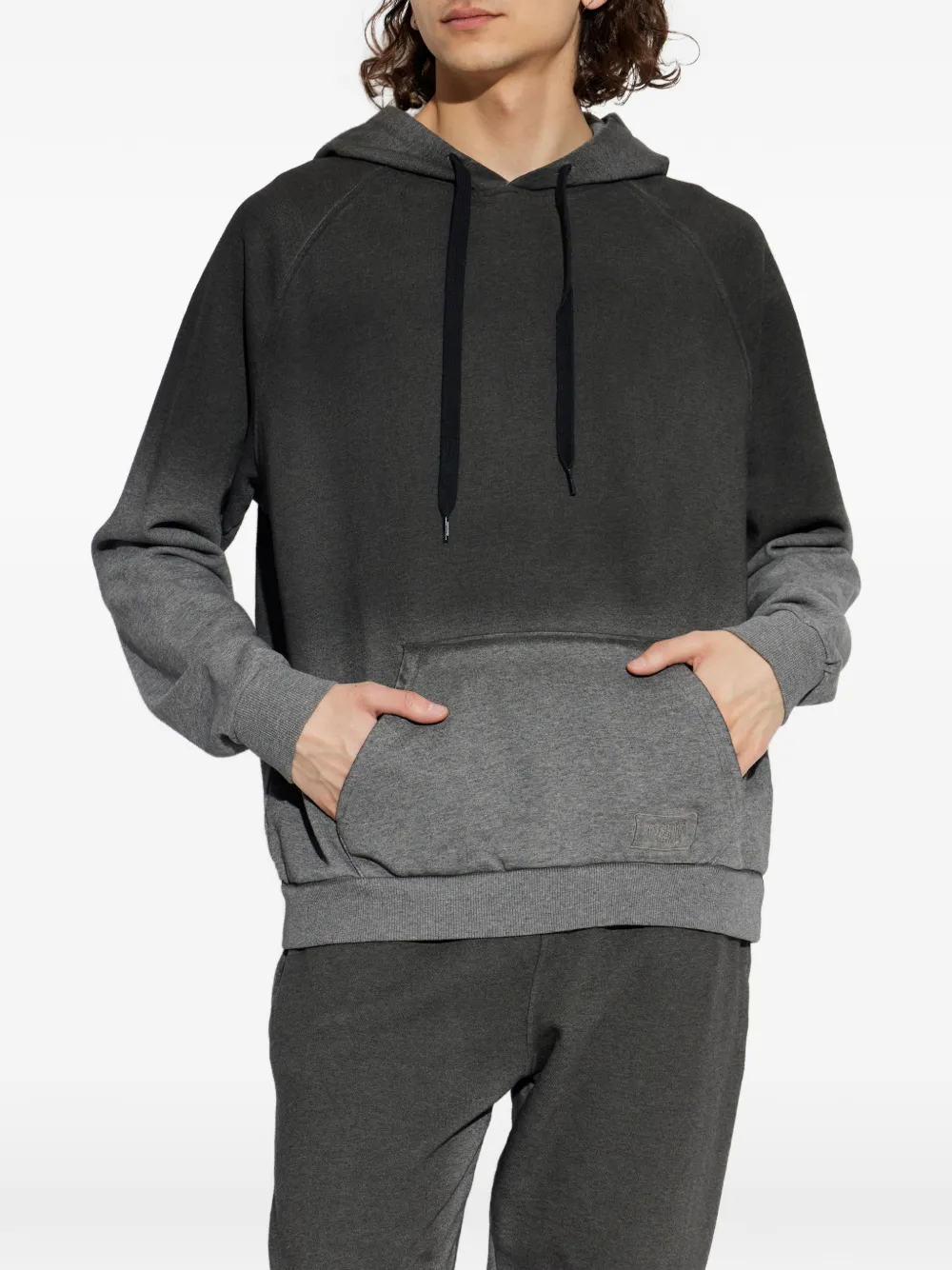 Moschino Hoodie met ombré-effect Zwart