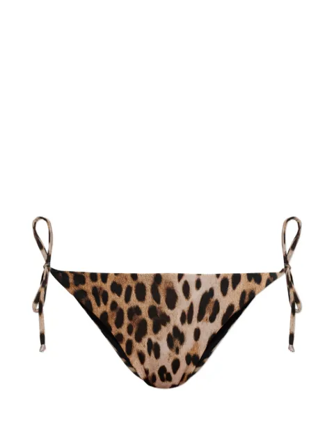 Moschino tie-up leopard print beachwear bottom