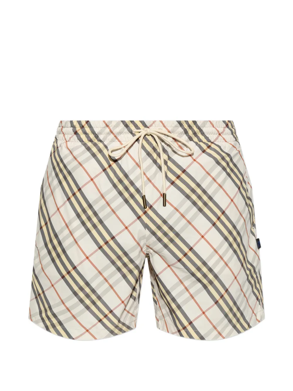 Burberry Seb check drawstring swim shorts - Toni neutri