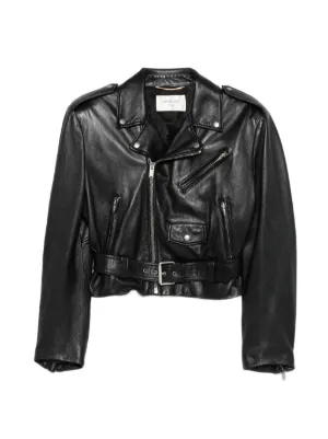 Balmain レザージャケット | ブラック | FARFETCH JP