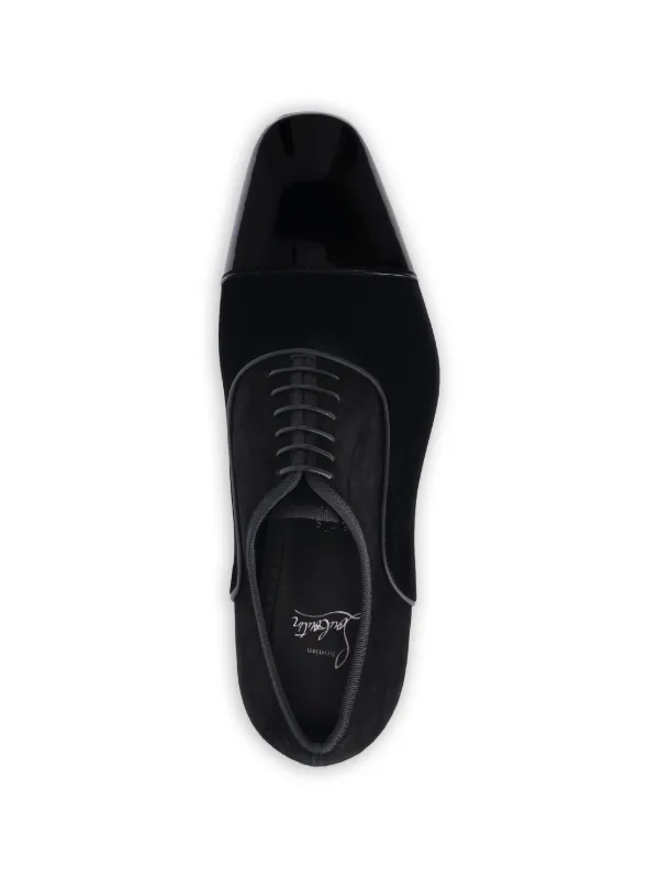 Christian Louboutin cap-toe Derby Shoes | Black | FARFETCH