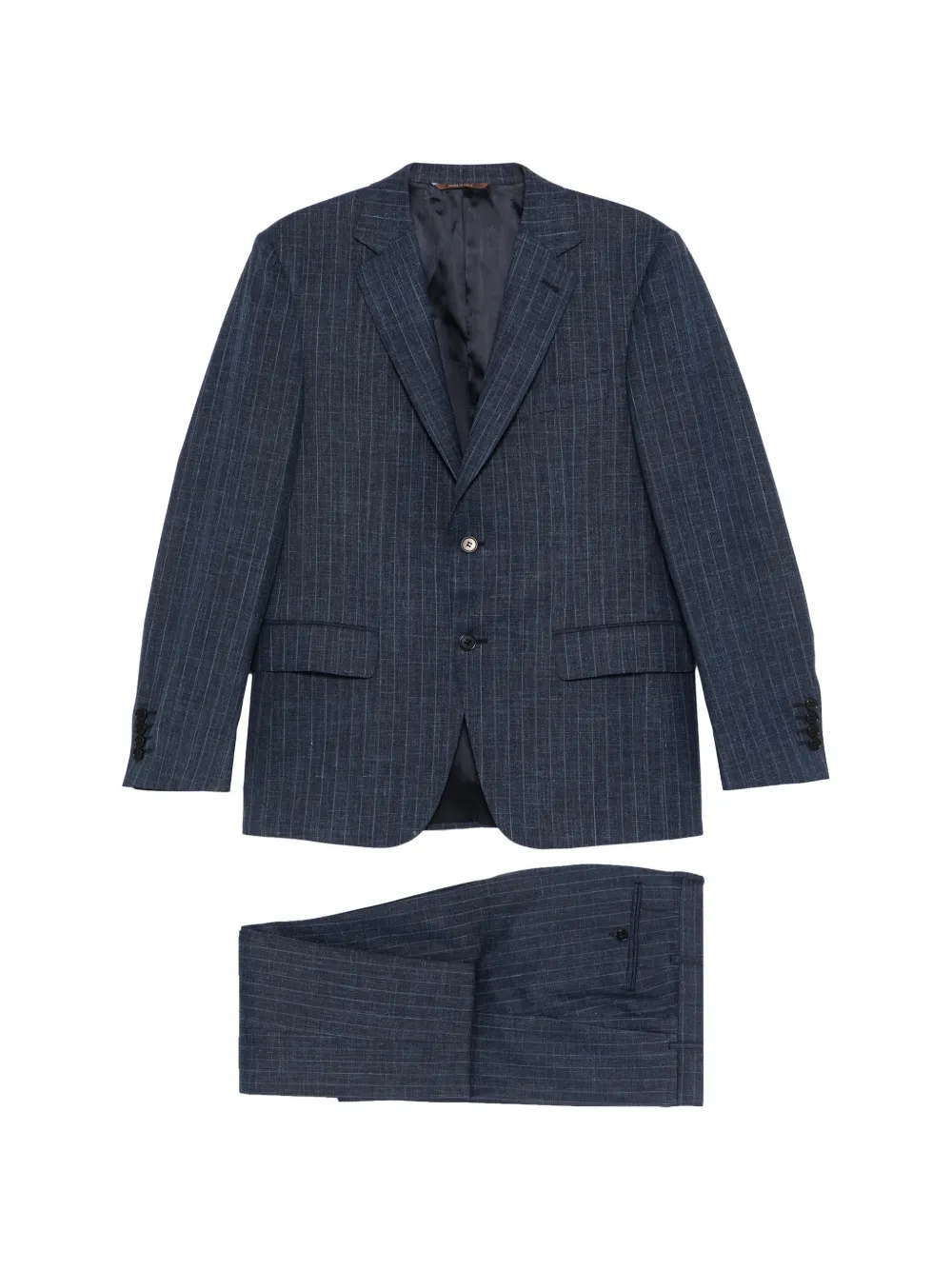 Canali 핀스트라이프 투피스 수트 | 블루 | Image 1
