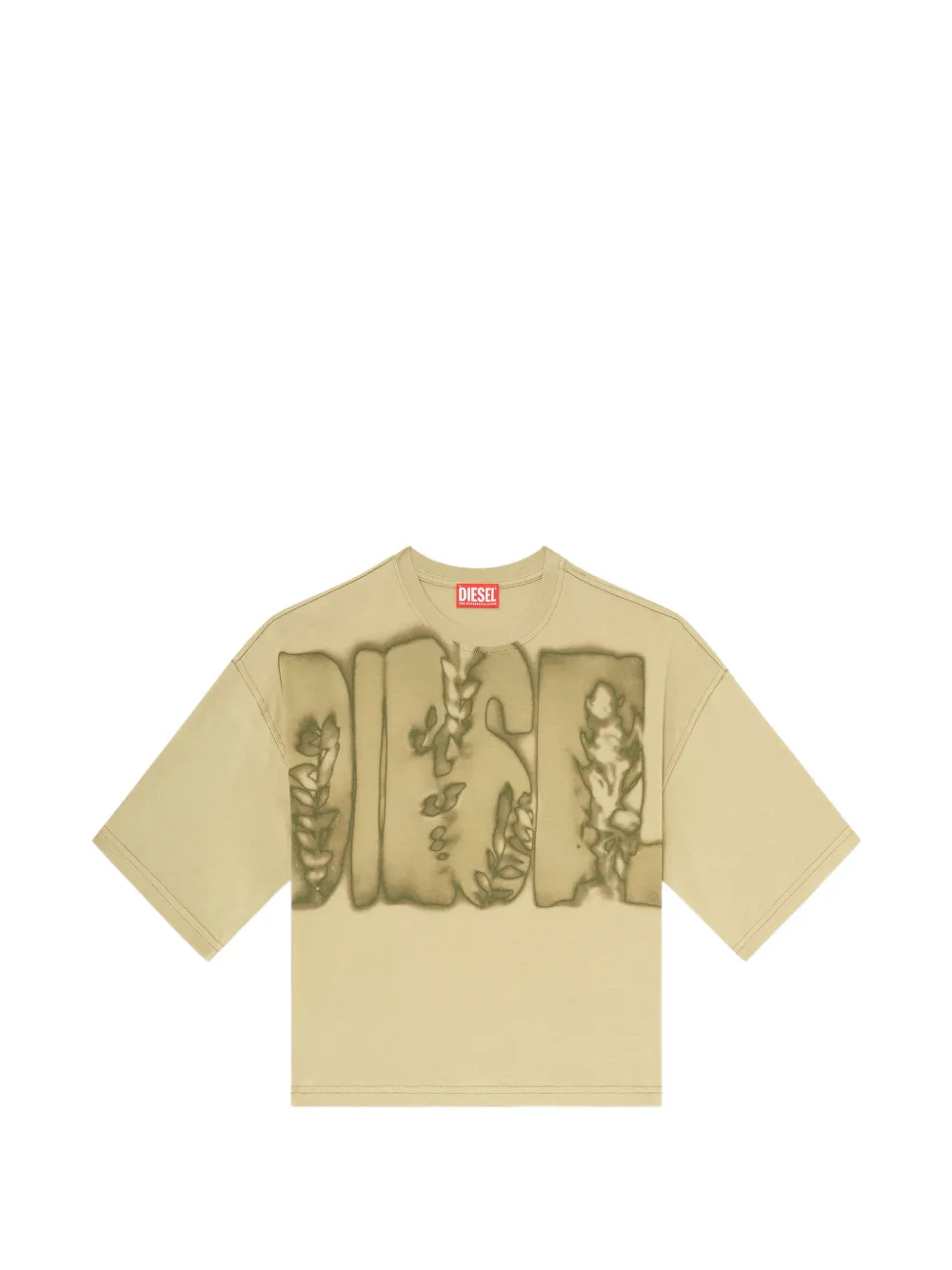Diesel logo-print T-shirt - Grün