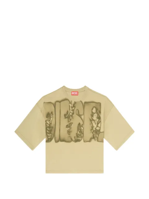 Diesel cropped T-shirt with digital print