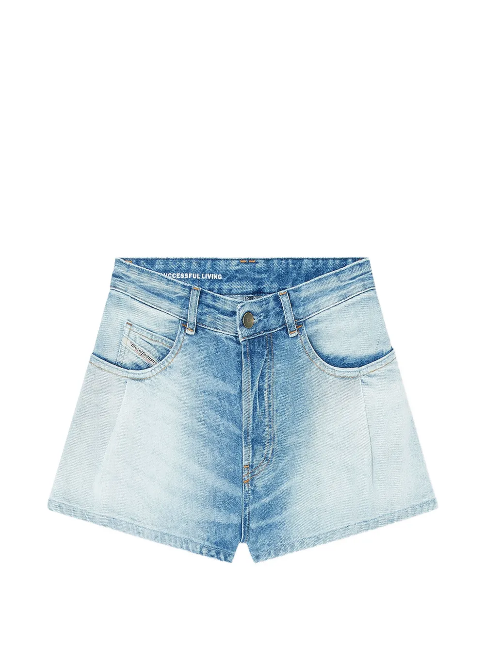 Diesel faded denim shorts - Blau