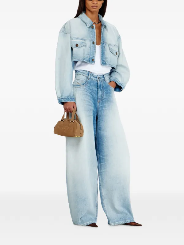 Diesel クロップドジャケット | ブルー | FARFETCH JP