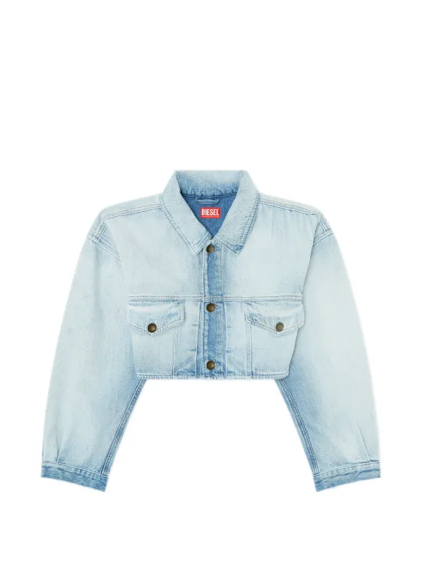 Diesel クロップドジャケット | ブルー | FARFETCH JP