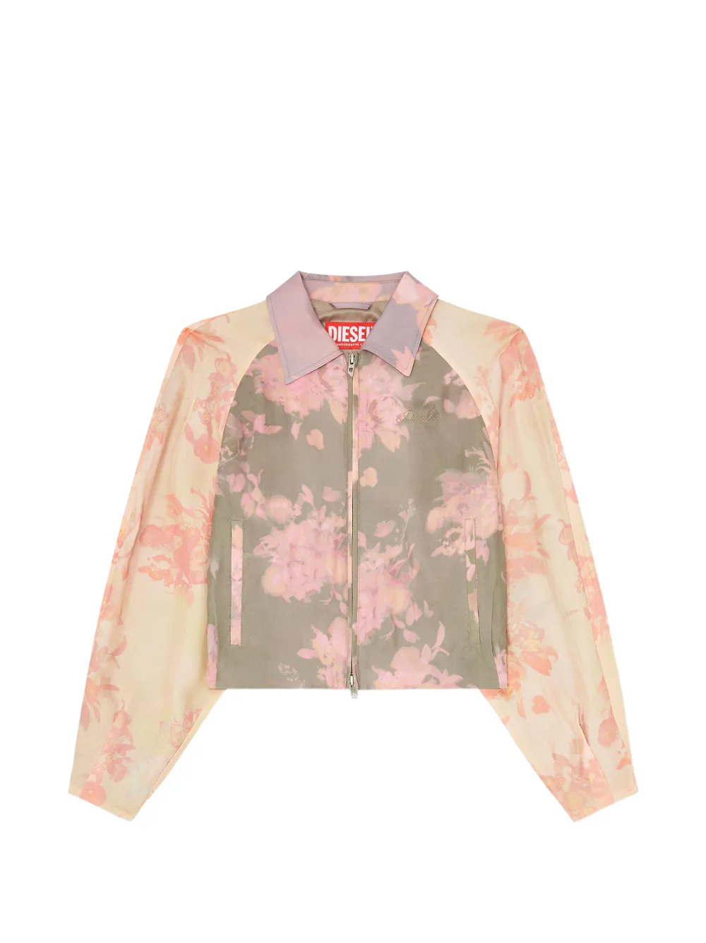 Diesel floral-print bomber jacket - Toni neutri