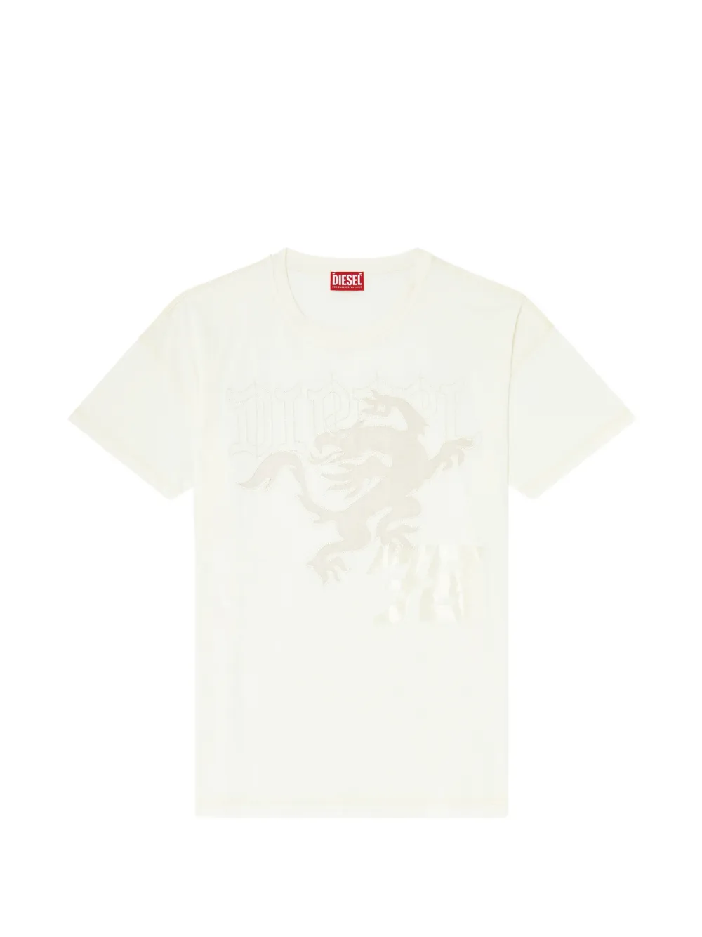 Diesel embroidered-patch T-shirt - Bianco