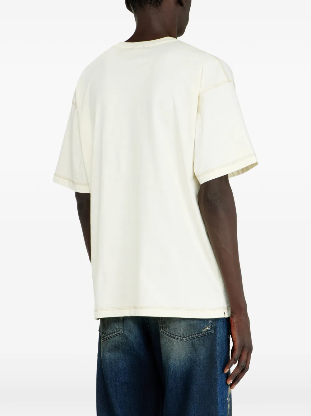 Diesel T-shirt met geborduurde patch Wit