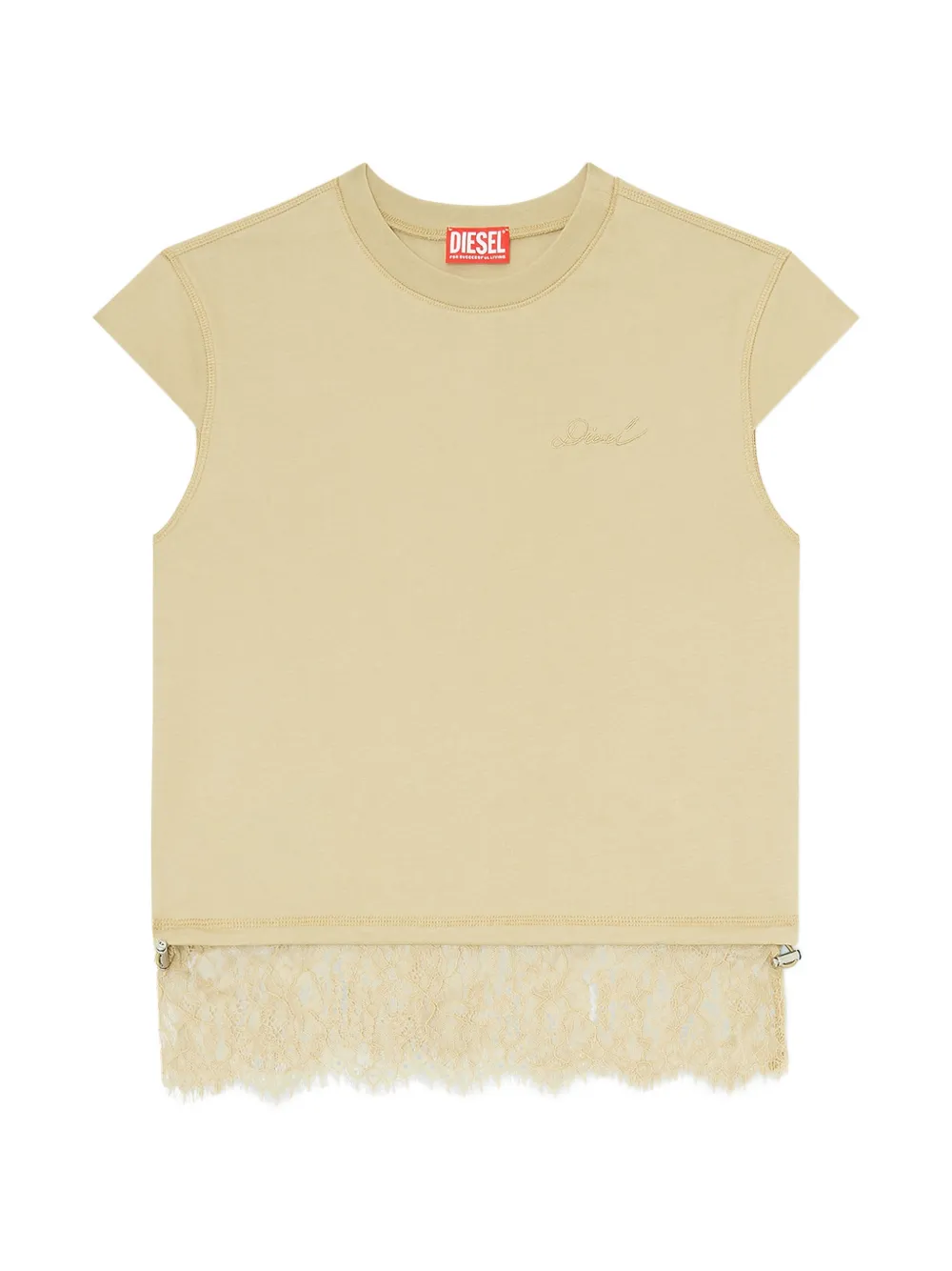 Diesel T-Luna lace-trim top - Toni neutri
