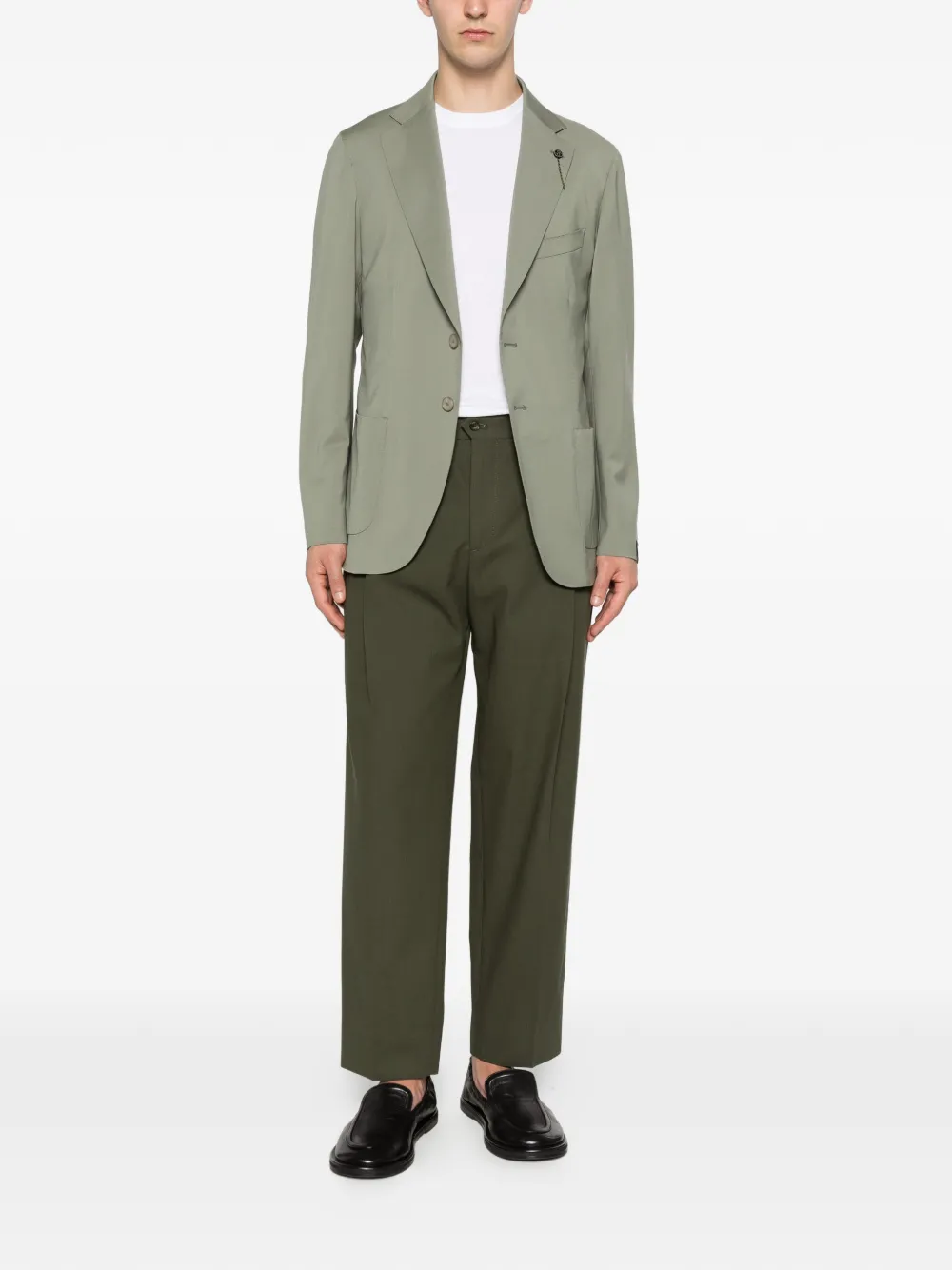 Briglia 1949 Manhattans geplooide broek Groen