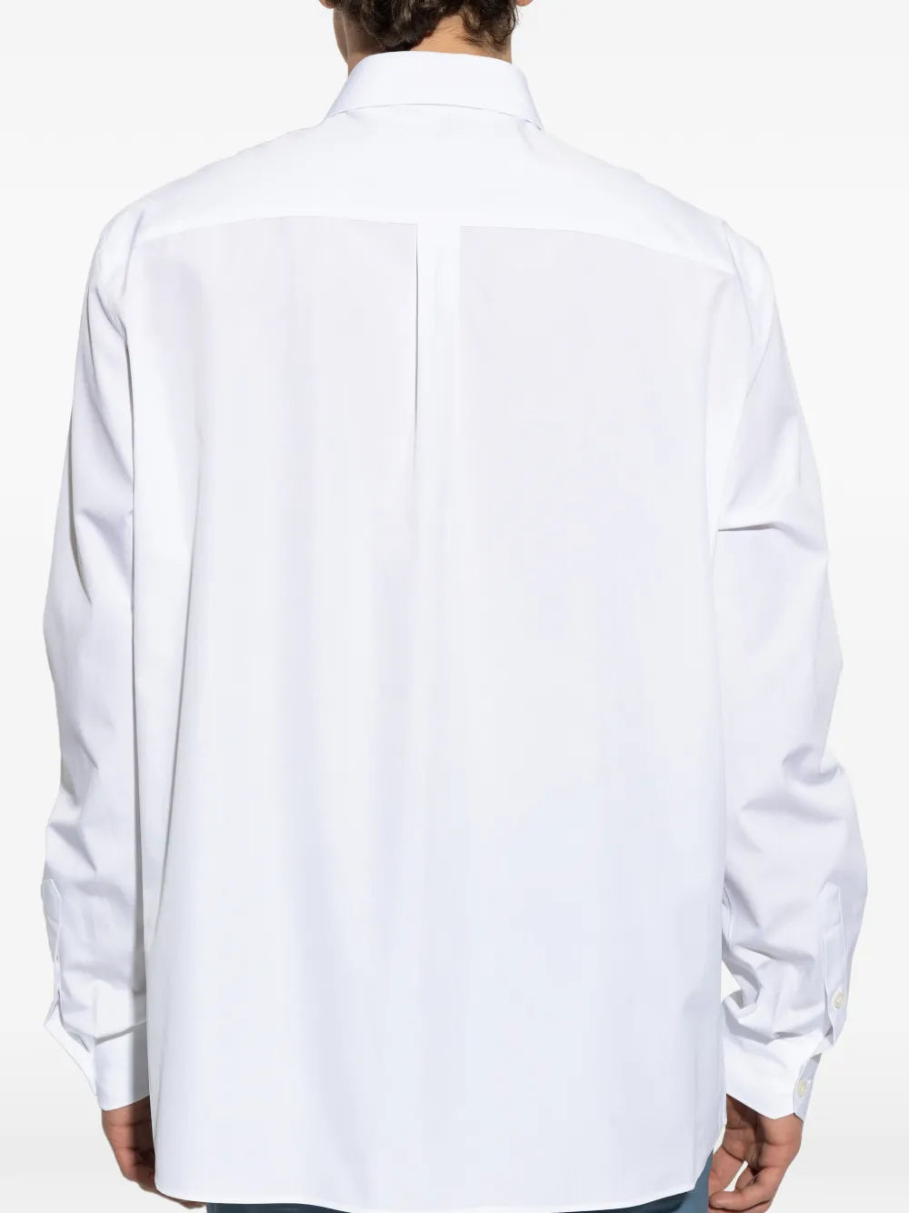 Dolce & Gabbana Overhemd met logoplakkaat Wit